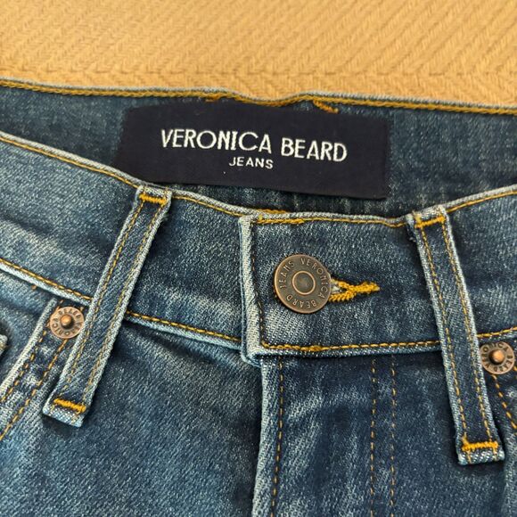 Veronica Beard Jeans Womens 26 Blue Denim High Rise Ryleigh Slim Straight NEW - Picture 4 of 8